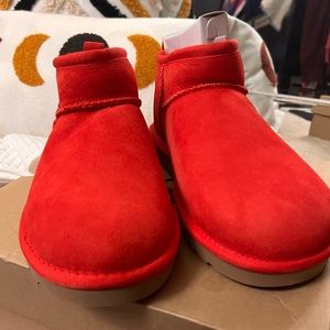Size 7 red ugg ultra mini